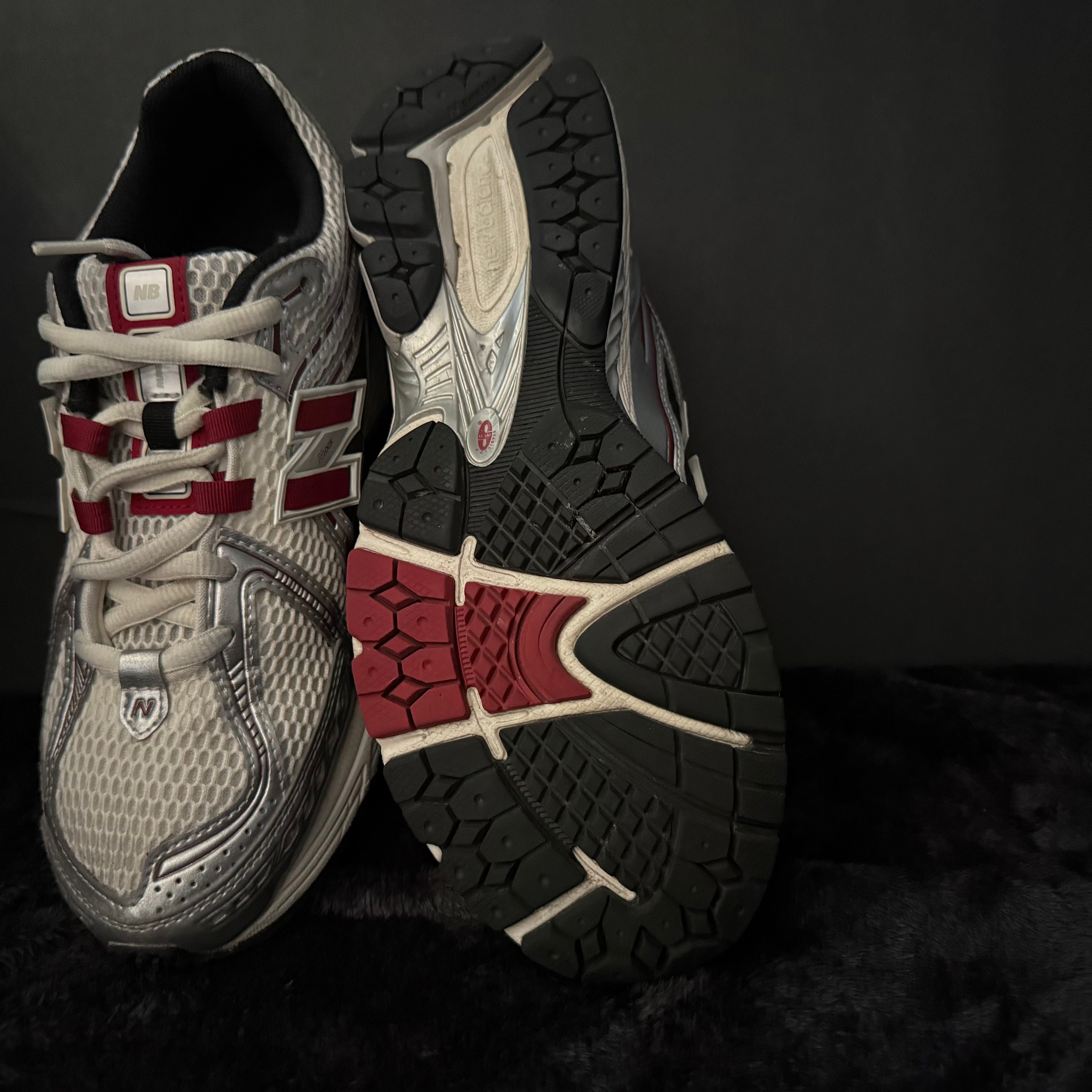 New balance crimson red (pre owned)