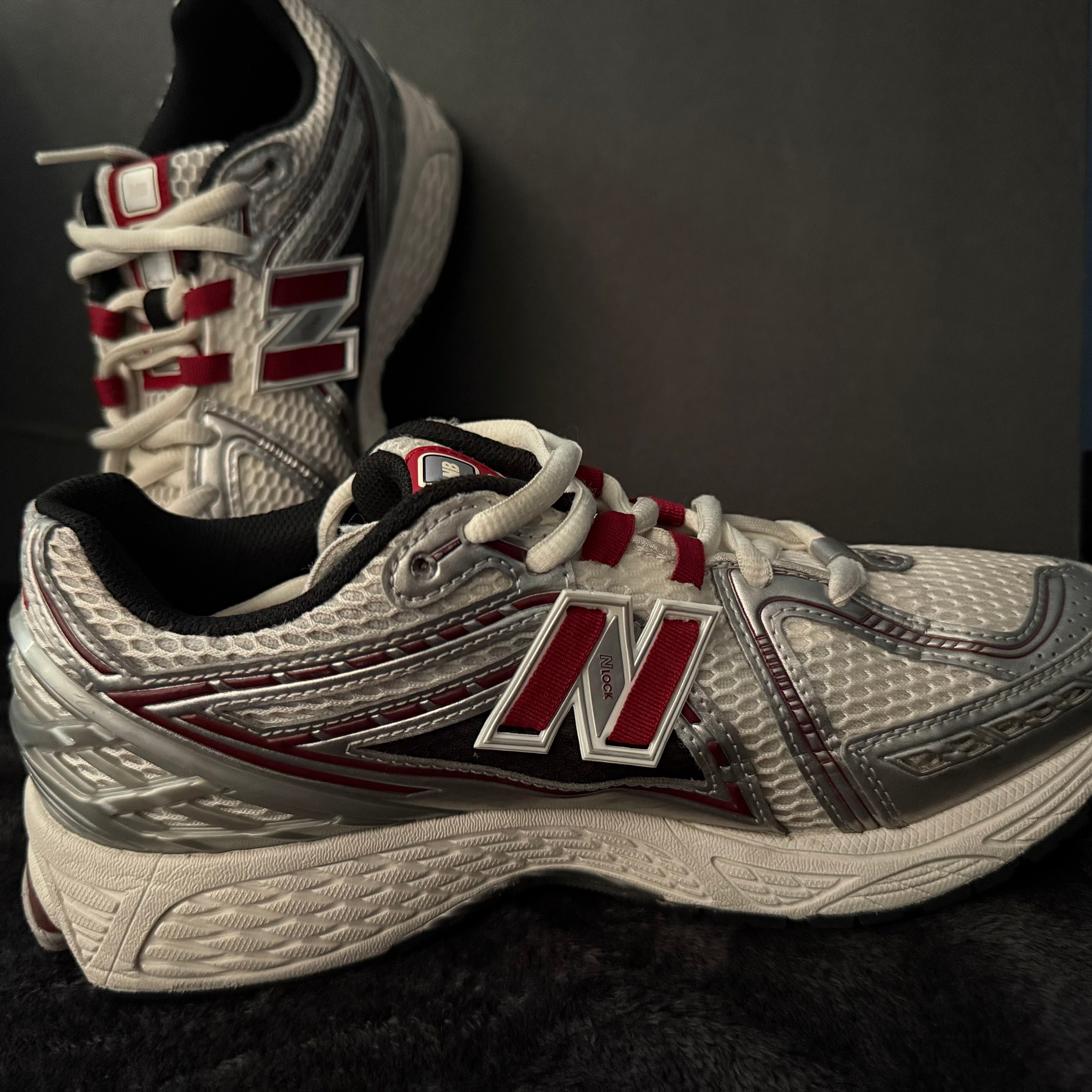 New balance crimson red (pre owned)