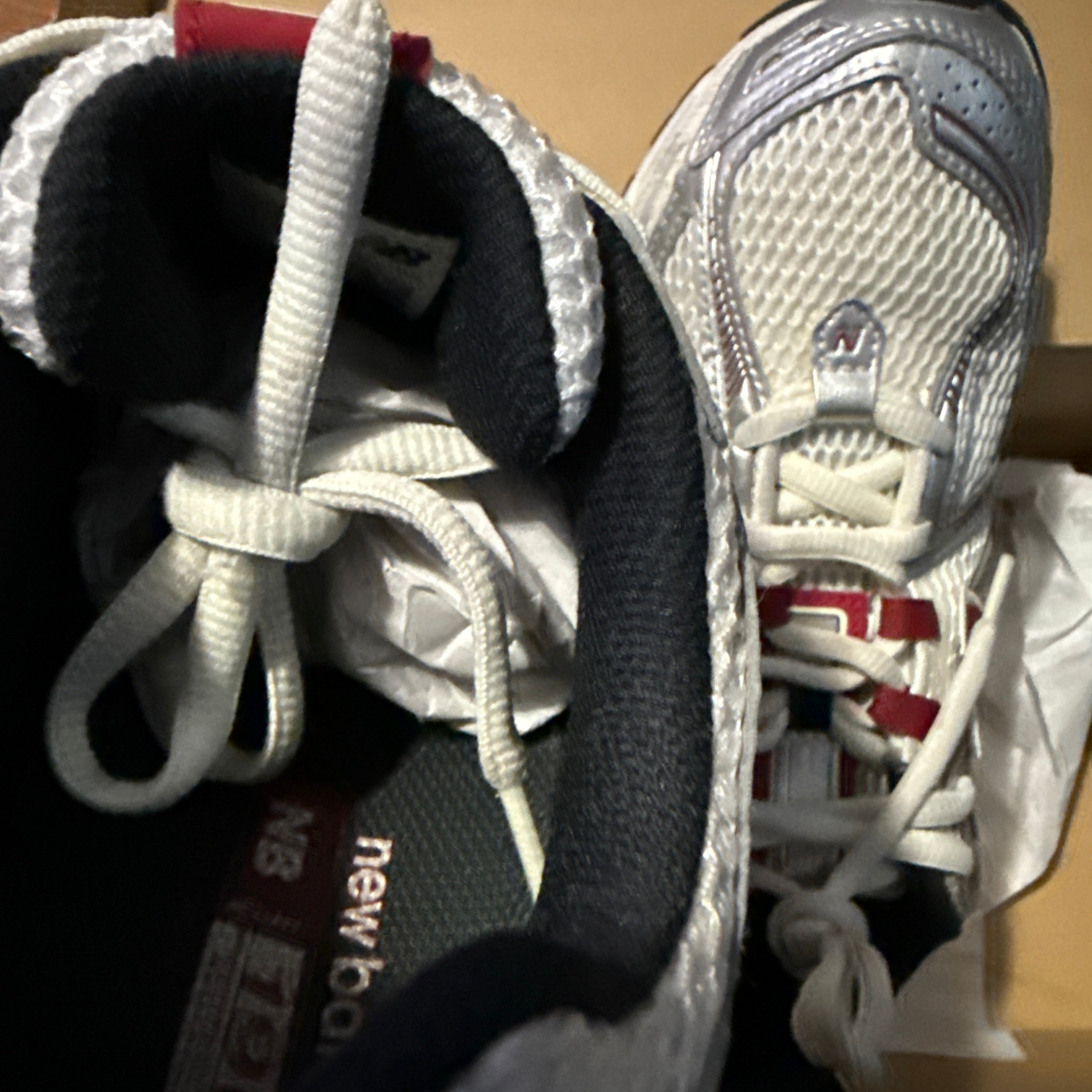 New balance crimson red (pre owned)