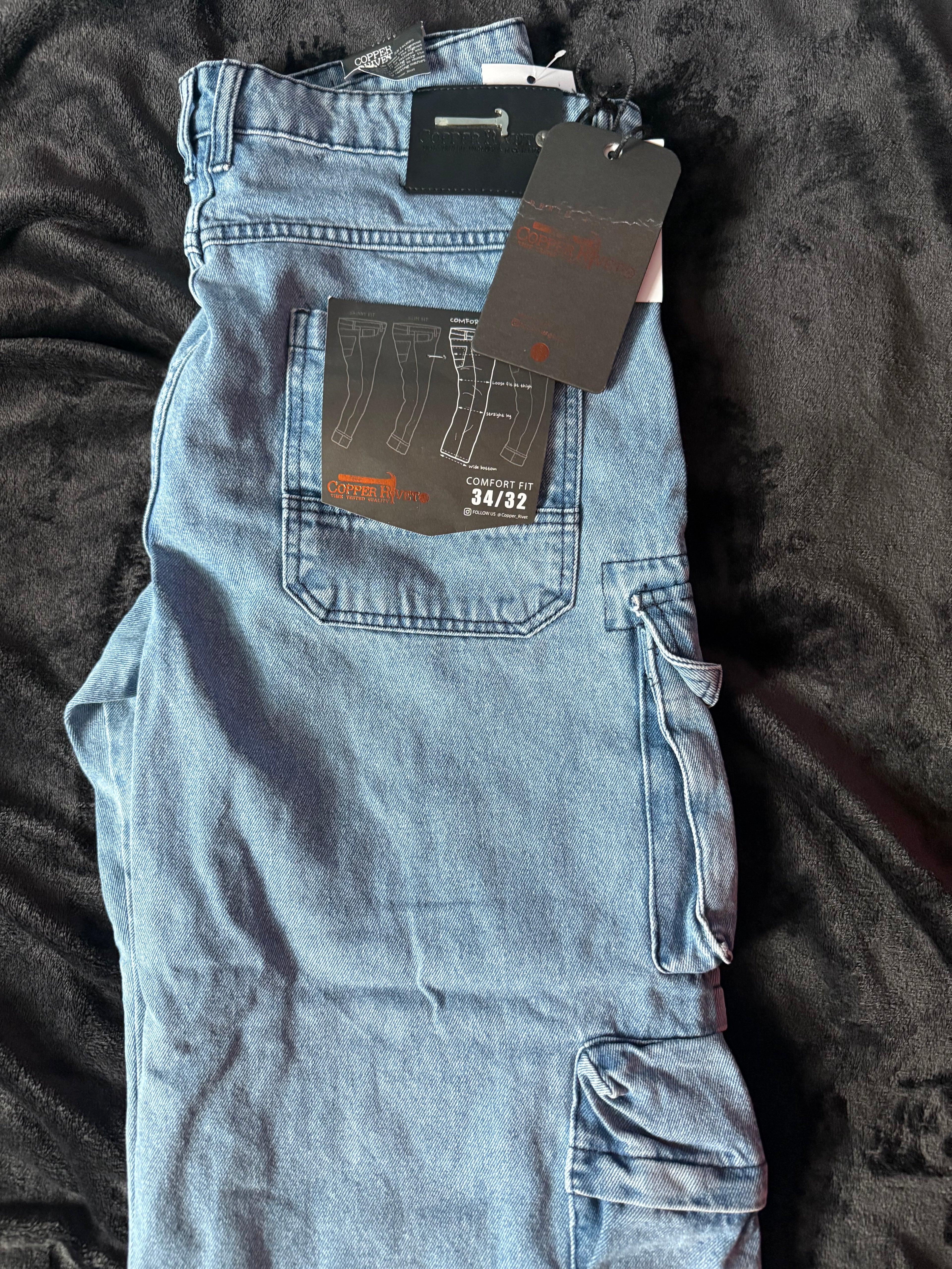 👖 Copper River True Fit Cargo Jeans – Size 34x32